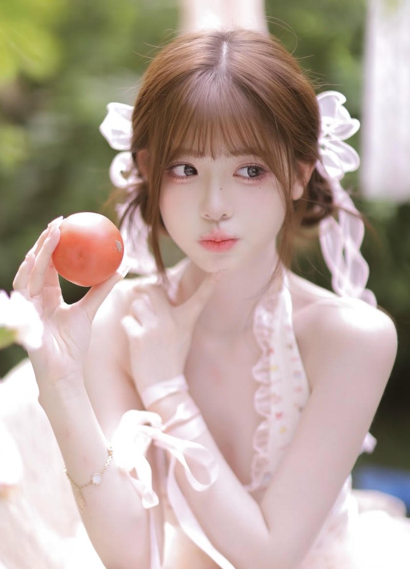 Mái tóc uốn nhẹ làm nổi bật gái xinh 2k4