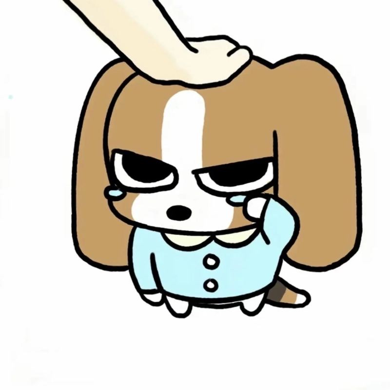 Meme an ủi cùng cử chỉ xoa đầu nhẹ nhàng