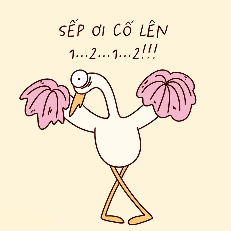 Meme cố lên với nét mặt vui nhộn đầy đáng yêu