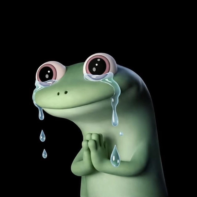 Meme tủi thân với biểu cảm chạnh lòng đáng yêu
