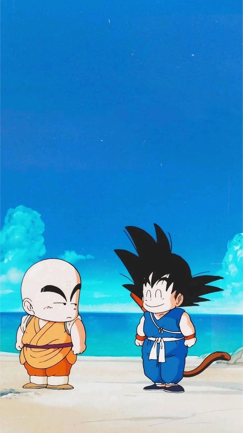 Nhân vật Krillin trong khoảnh khắc thư giãn hiếm thấy
