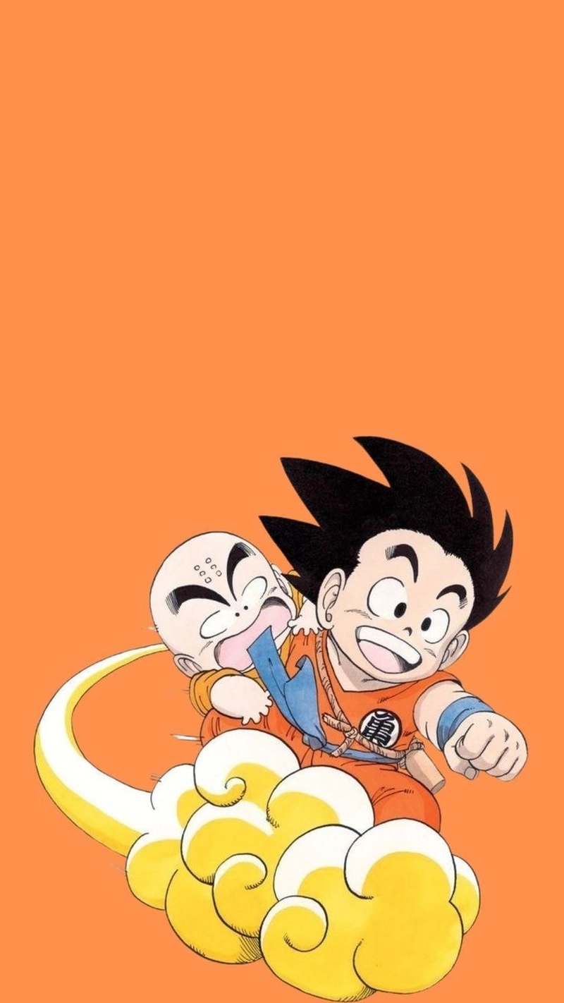 Nhân vật Krillin với phong cách chiến binh cổ điển anime