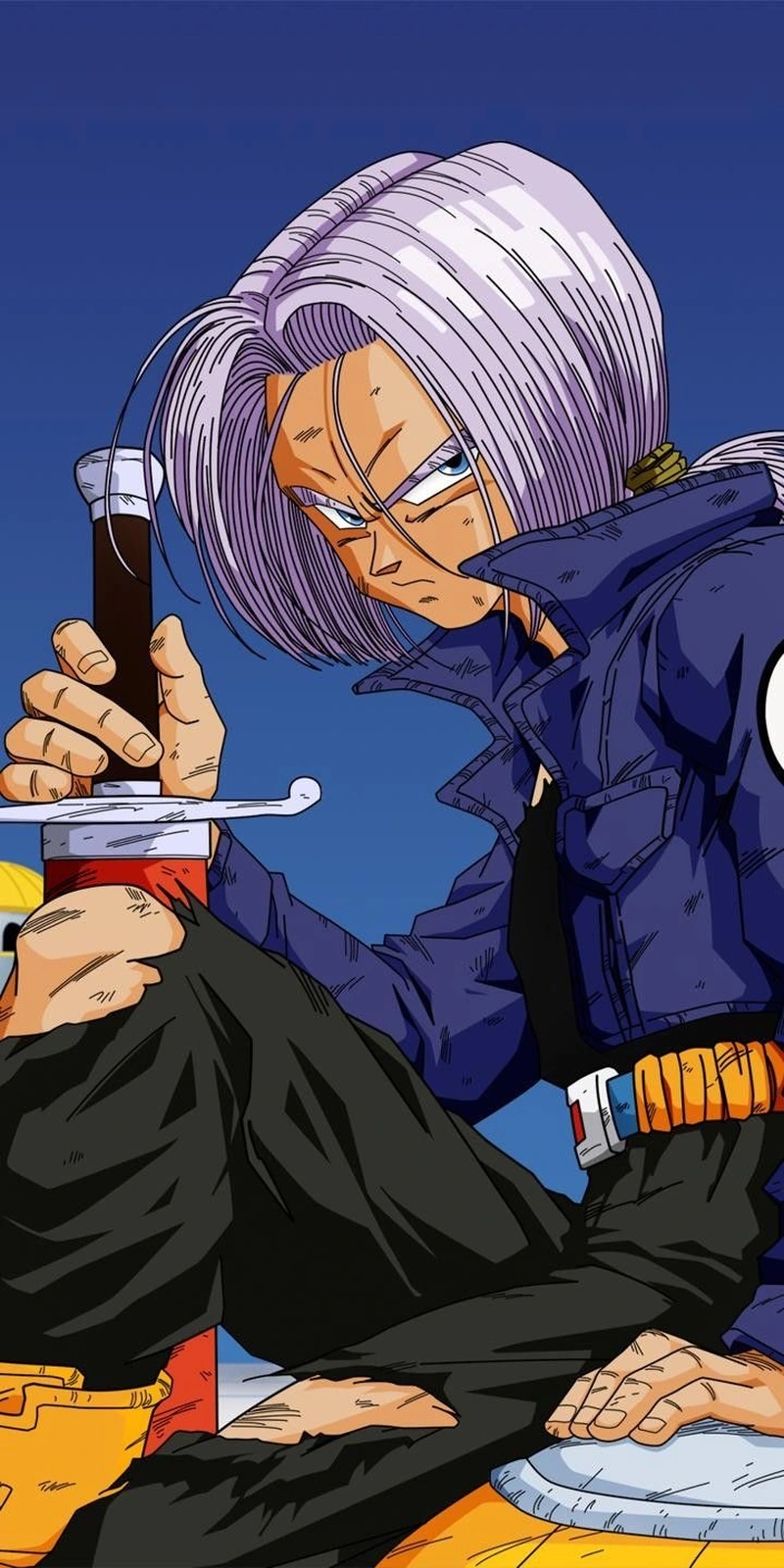 Nhân vật anime nam cơ bắp nổi bật phong cách Trunks