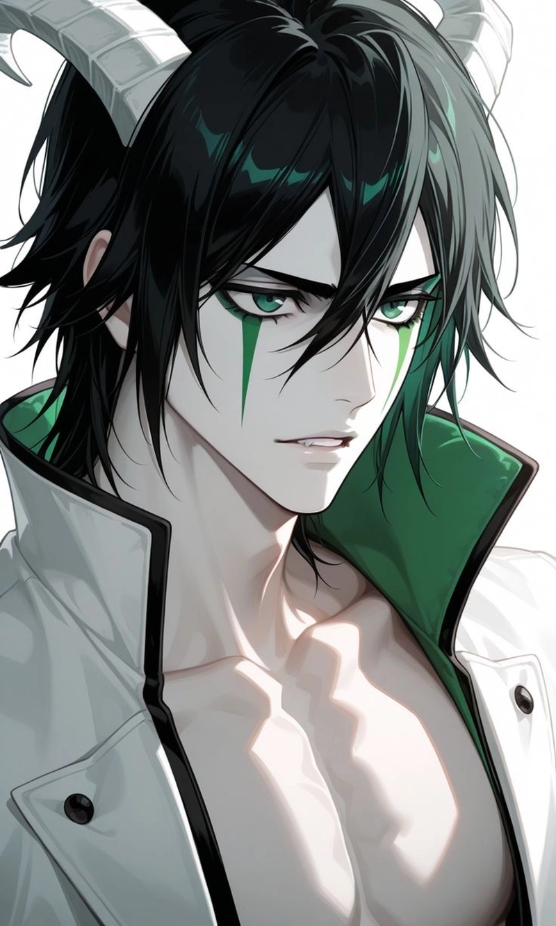Nhân vật anime với thần thái trầm ổn và lạnh lùng