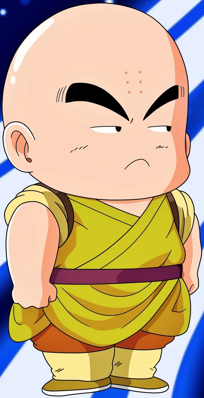 Nhân vật hói đầu chiến đấu mạnh mẽ Krillin