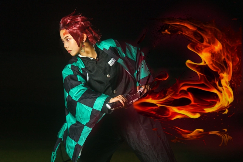 Tanjiro cosplay chuẩn nhân vật anime yêu thích