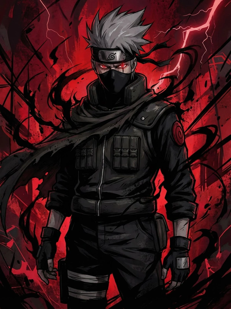 Tạo hình Kakashi ngầu với phong cách hành động mạnh mẽ