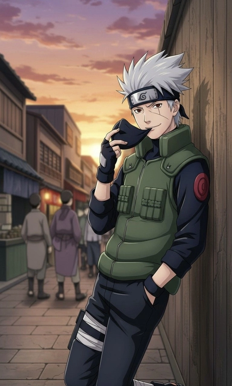 Tạo hình Kakashi ngầu với thần thái điềm tĩnh cuốn hút