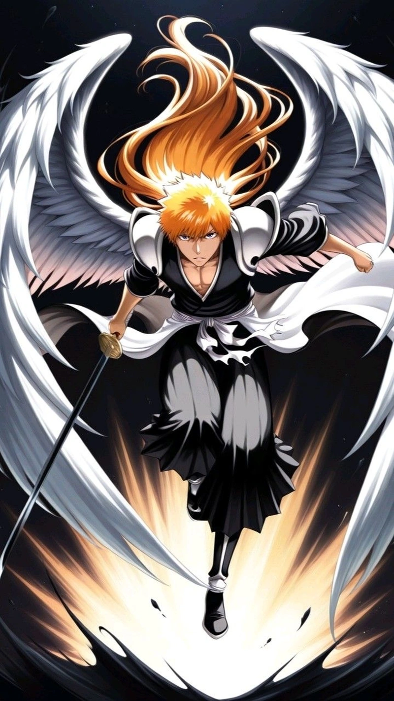 Tạo hình Kurosaki Ichigo cùng thanh kiếm đầy uy lực