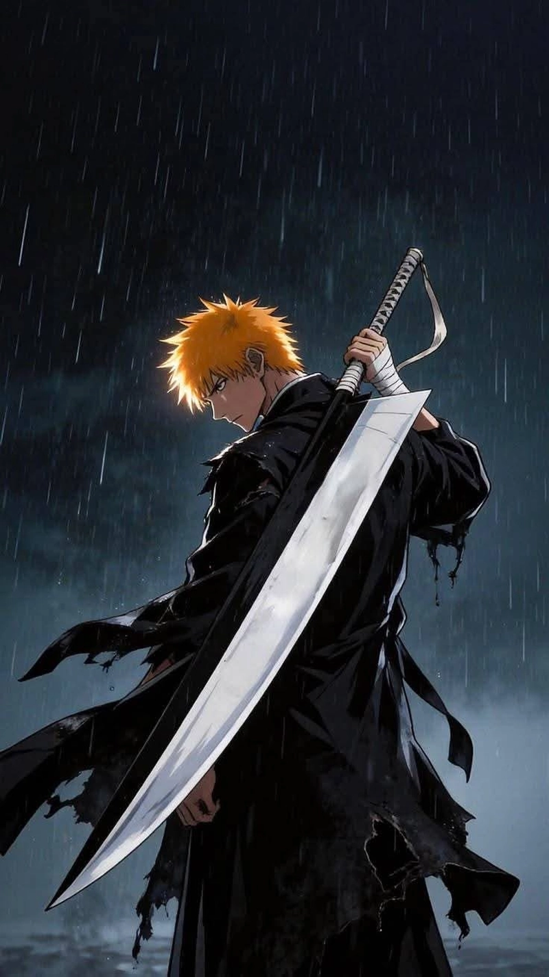 Tạo hình Kurosaki Ichigo mang phong cách chiến binh anime