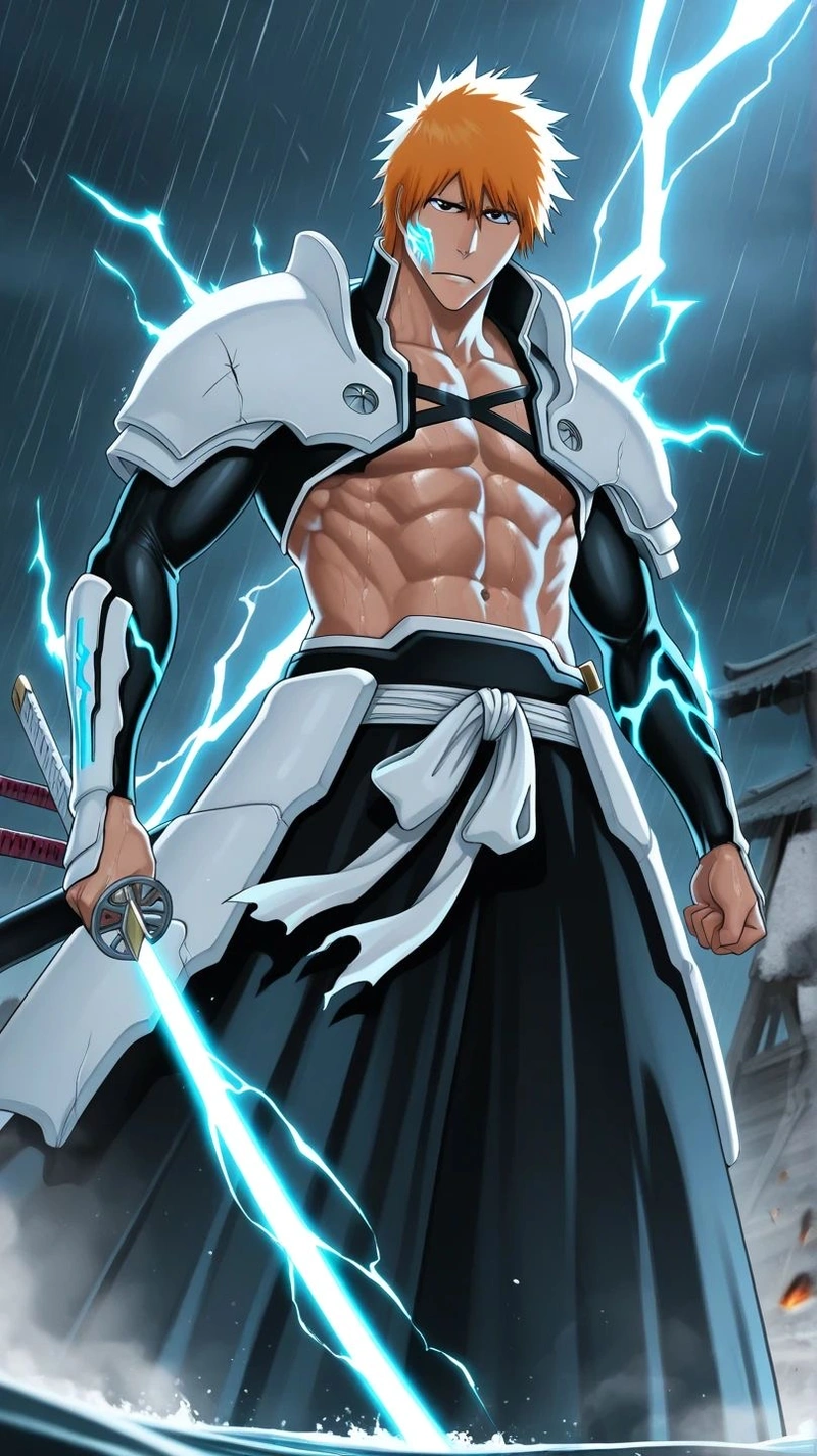Tạo hình Kurosaki Ichigo với phong cách anime cá tính