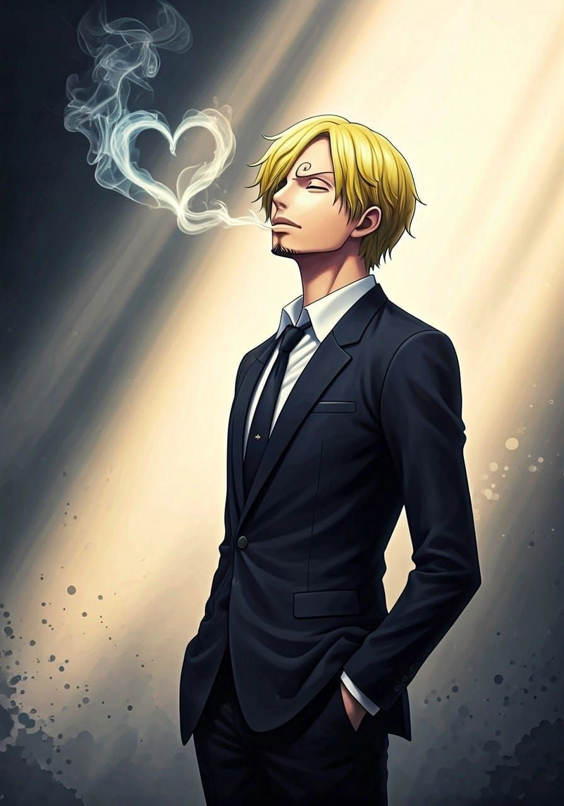 Tạo hình Sanji cùng bộ trang phục quen thuộc