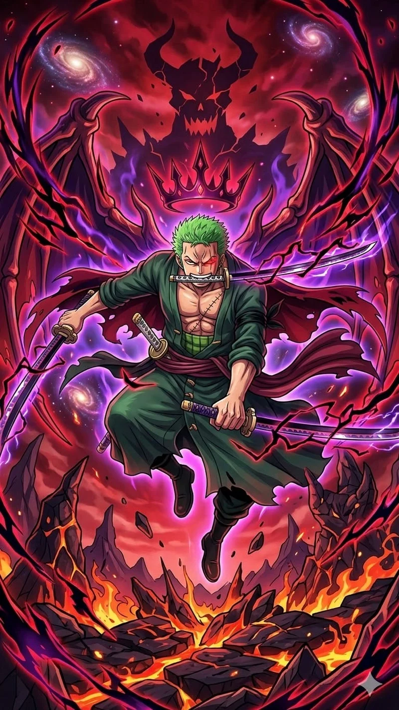 Tạo hình Zoro với trang phục quen thuộc đặc trưng