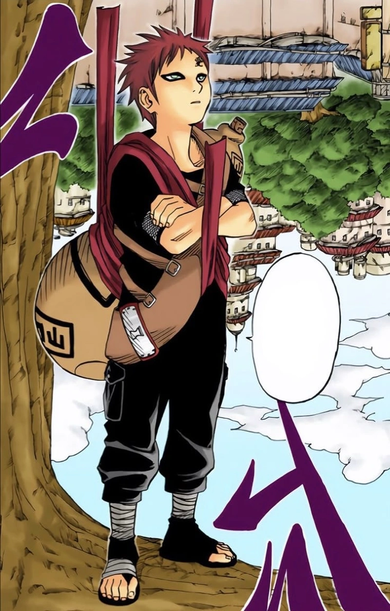 Tranh Gaara phong cách anime sắc nét phù hợp hình nền