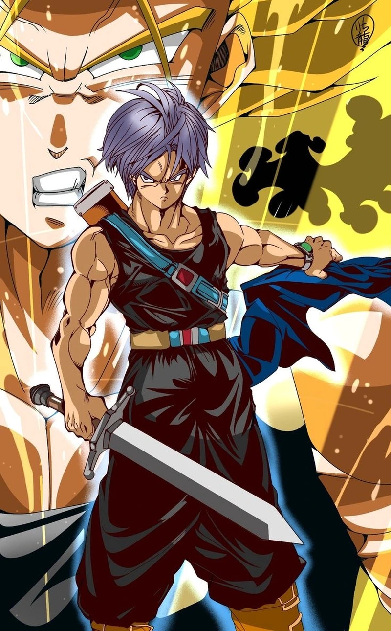 Trunks Super Saiyan hào quang vàng rực đầy sức mạnh
