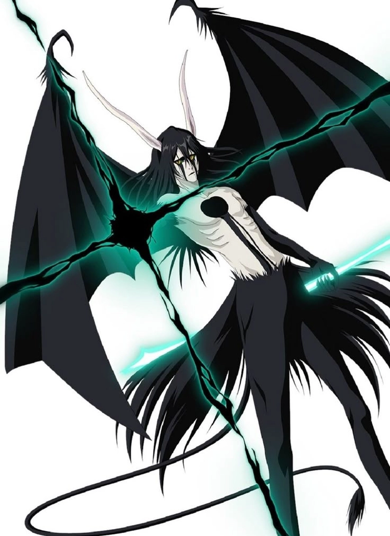 Tư thế đứng nghiêng đầy bí ẩn ảnh Ulquiorra Cifer