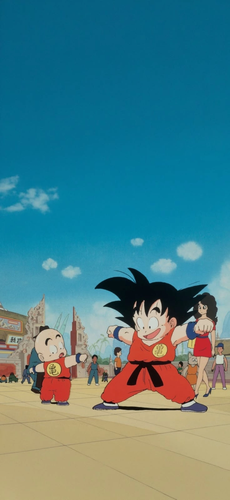 Tư thế đứng vững vàng của Krillin giữa chiến trường