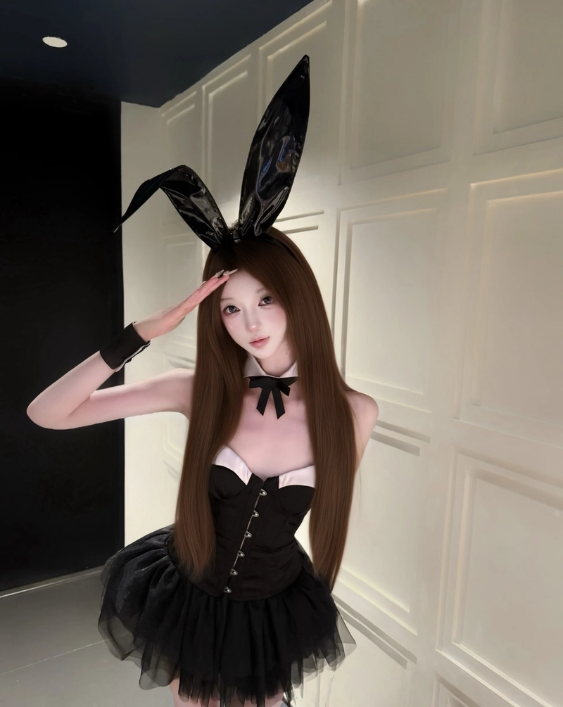 ảnh gái xinh cosplay thỏ trong khoảnh khắc đẹp mắt