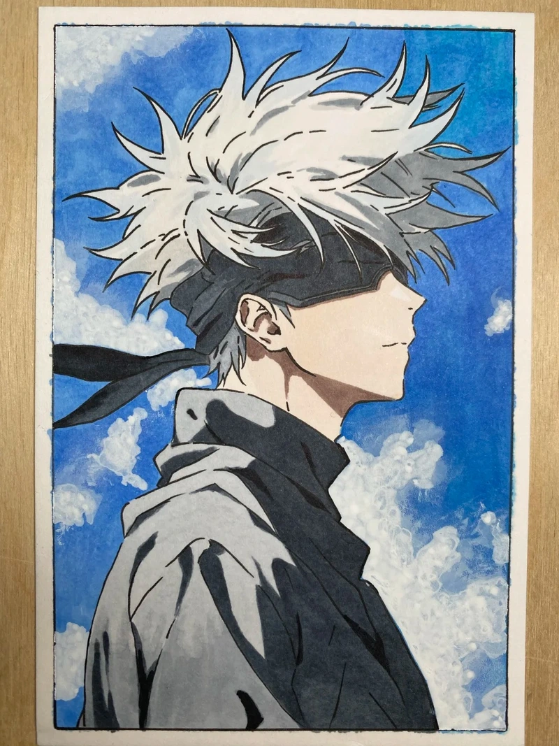 bức tranh vẽ anime nam đẹp dành cho người yêu anime