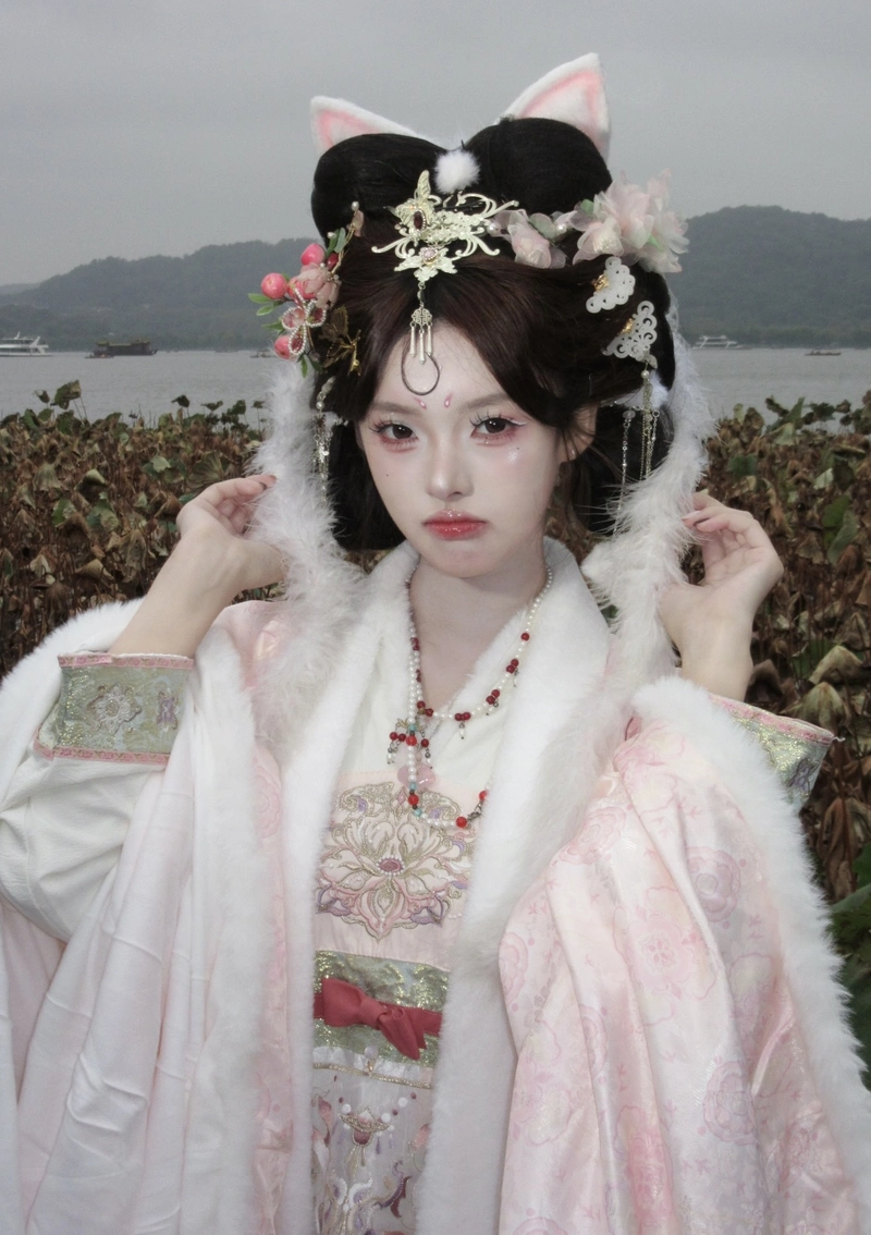 gái xinh cosplay cáo mang phong cách anime đáng yêu