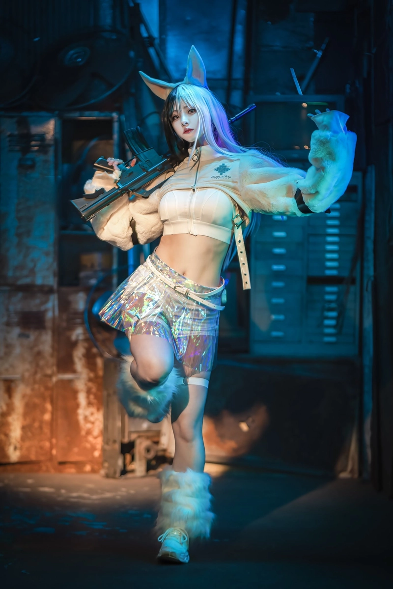 hình gái xinh cosplay thỏ với tạo hình đáng yêu