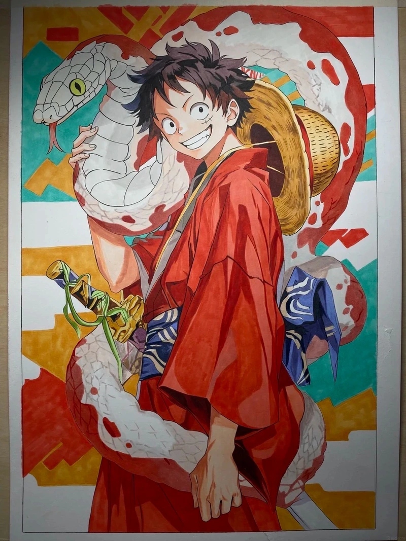 hình vẽ anime nam được phác họa đầy nghệ thuật
