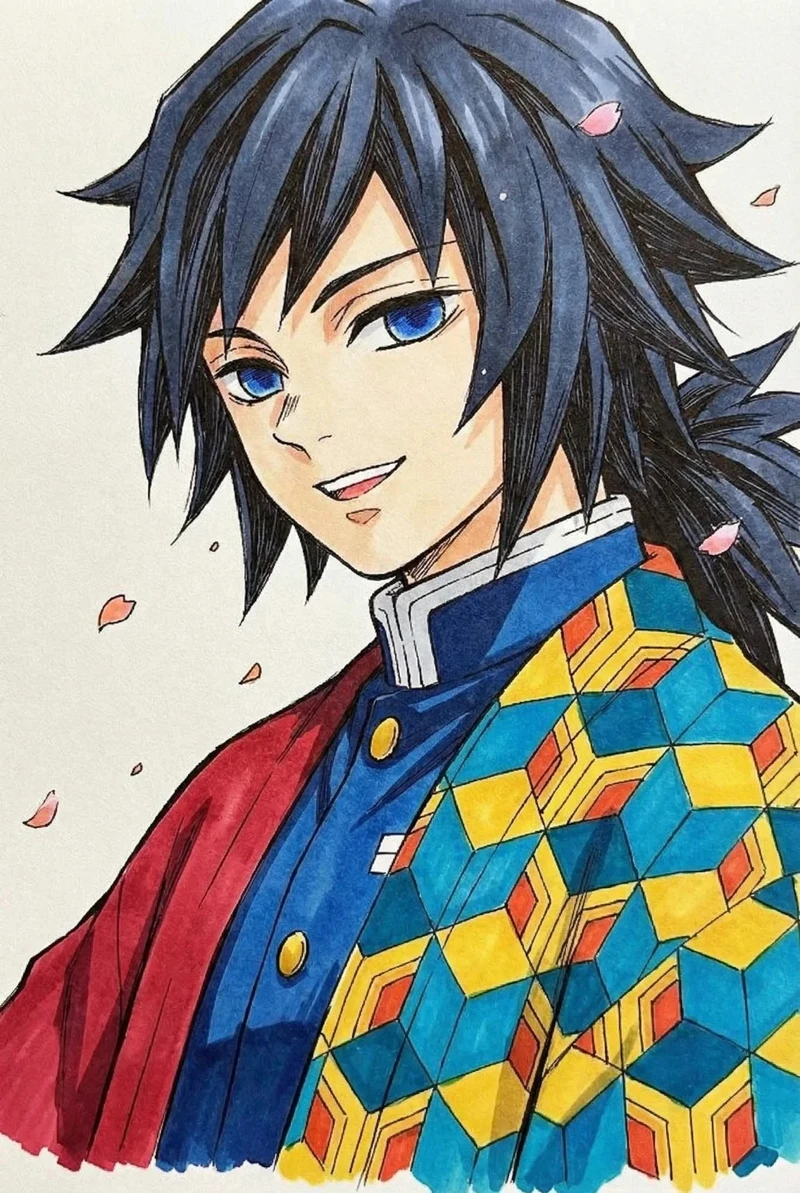 tranh vẽ anime nam cá tính dành cho fan anime