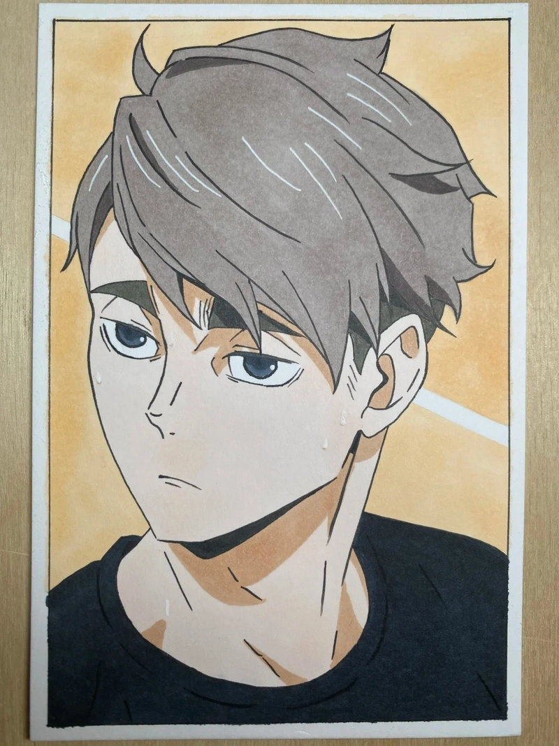 tranh vẽ anime nam đẹp dành cho người đam mê hội họa