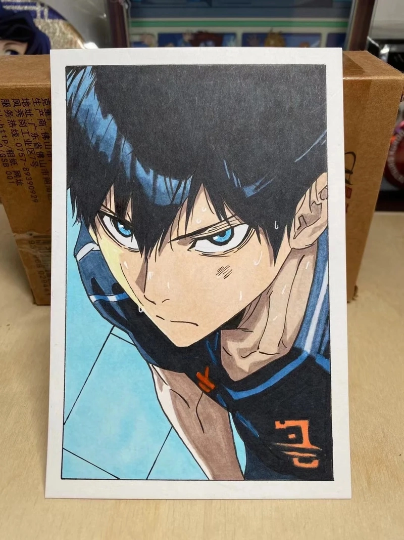 tranh vẽ anime nam mang màu sắc nghệ thuật độc đáo