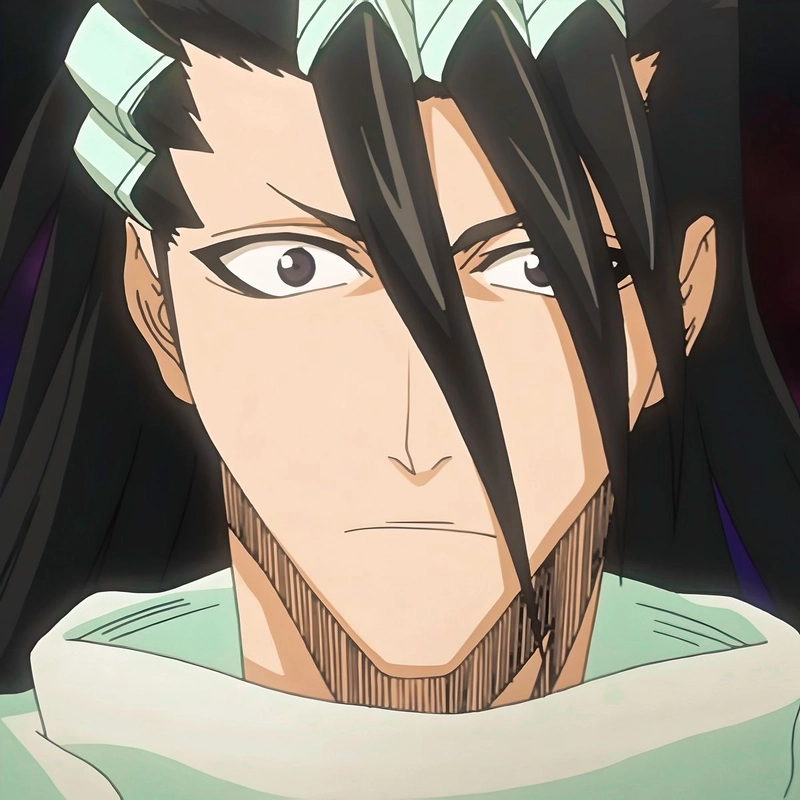 Ảnh Byakuya Kuchiki với ánh mắt sắc lạnh