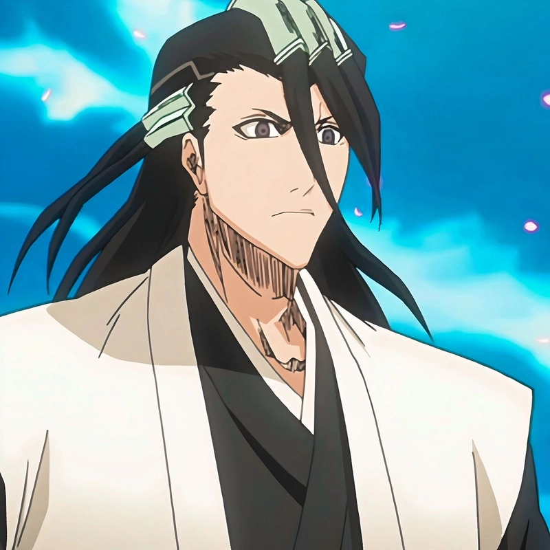 Ảnh Byakuya Kuchiki với gương mặt nghiêm nghị