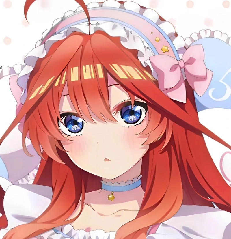 Ảnh Itsuki Nakano phong cách anime học đường Nhật Bản