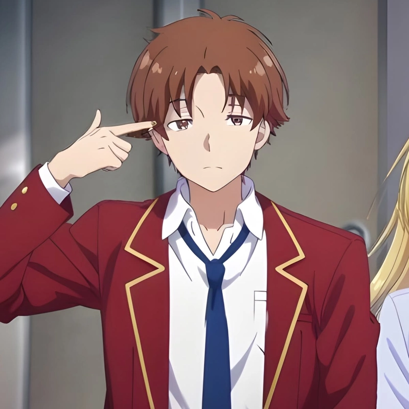 Ảnh Kiyotaka phong cách anime đơn giản đẹp