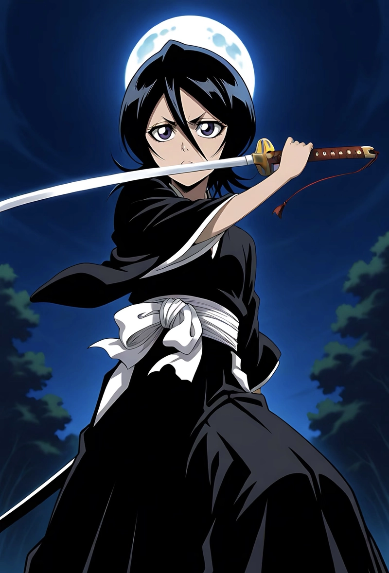 Ảnh Kuchiki Rukia phong thái trầm tĩnh