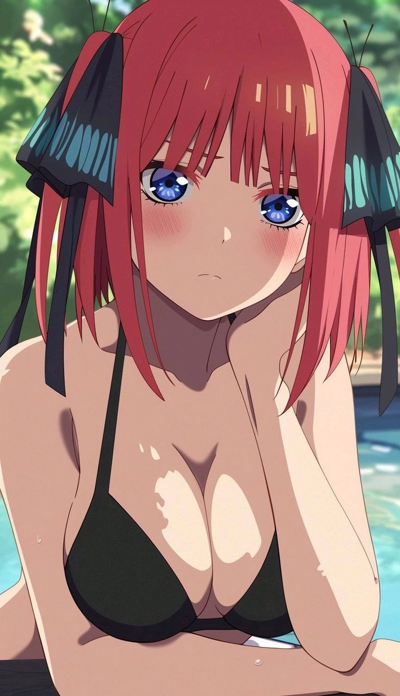 Ảnh Nino Nakano anime với vẻ đẹp tsundere đầy cuốn hút riêng