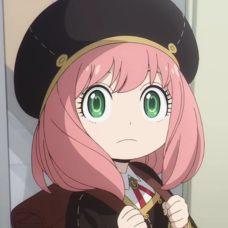 Ảnh anime Anya biểu cảm buồn rất dễ thương