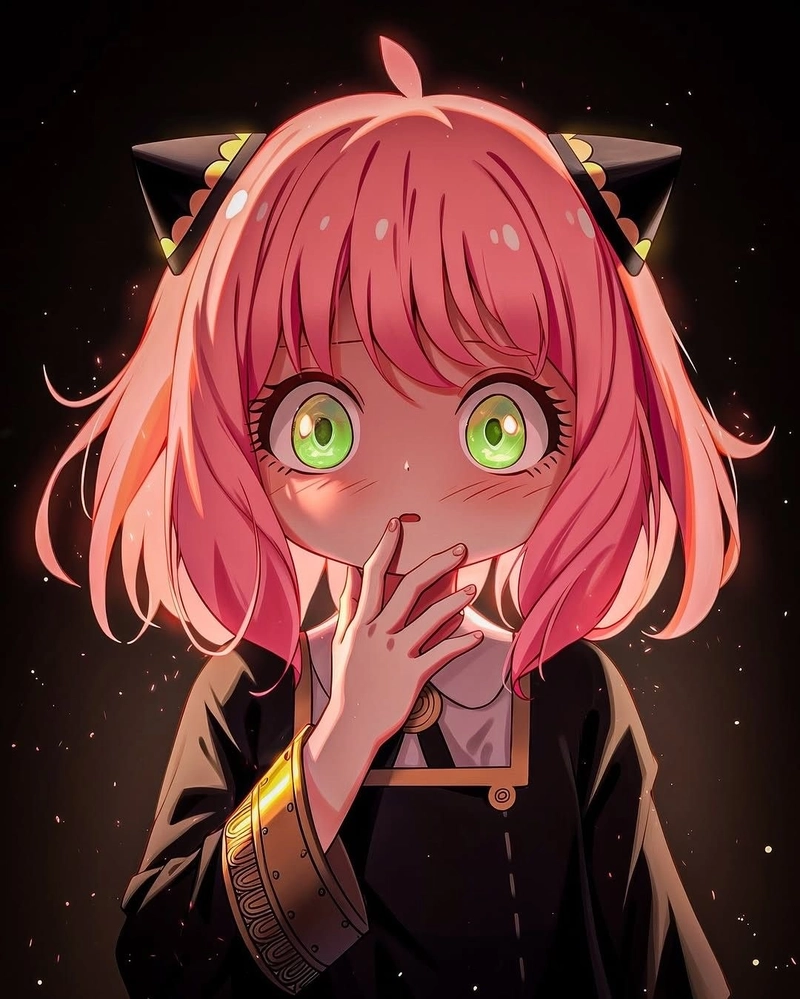 Ảnh anime Anya biểu cảm vui tươi đáng yêu