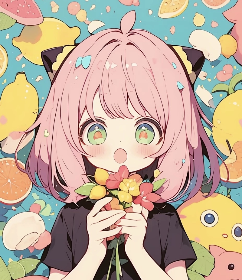 Ảnh anime Anya ngắm nhìn phong cách dịu dàng