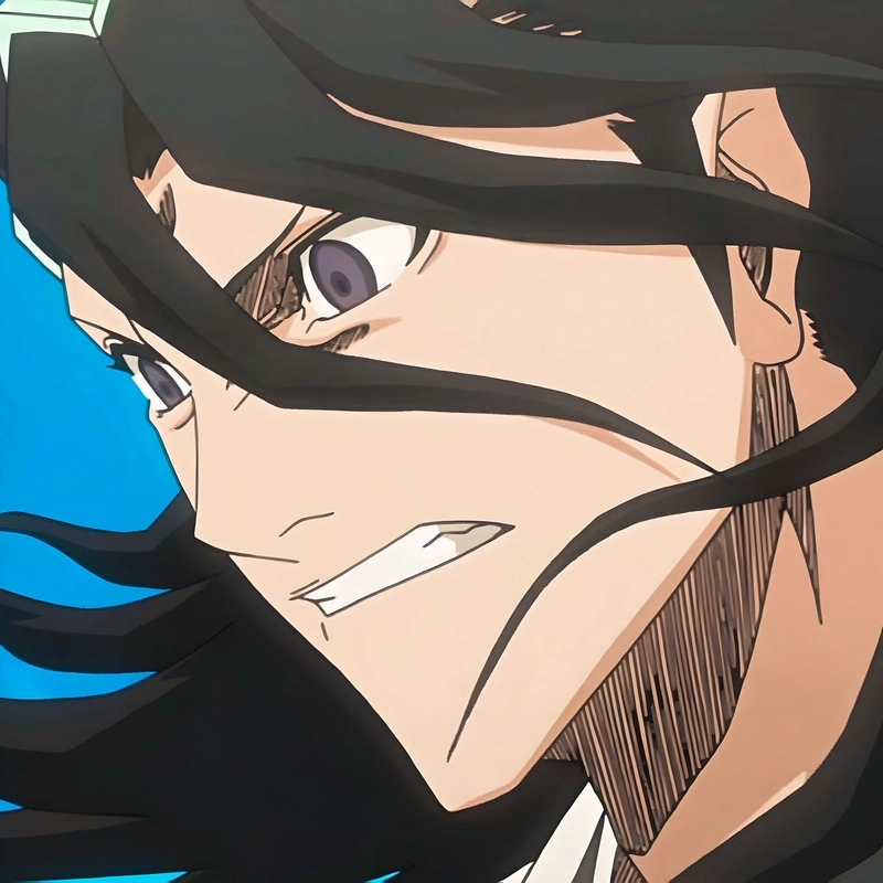 Ảnh anime Byakuya Kuchiki với nét mặt lạnh