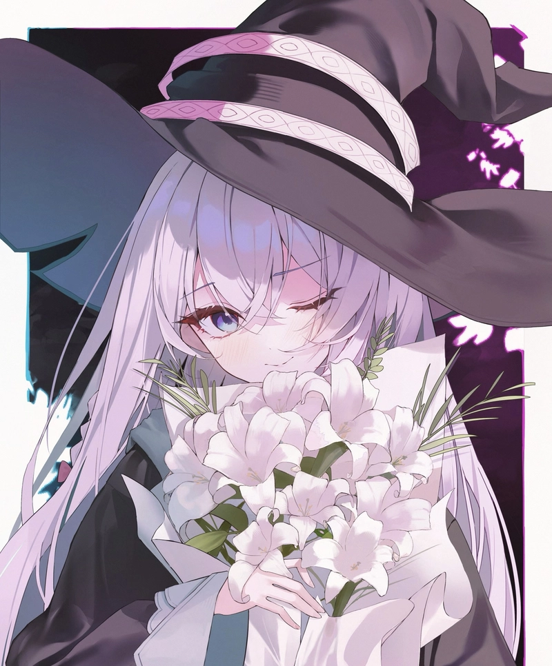 Ảnh anime Elaina thần thái nhẹ nhàng đẹp