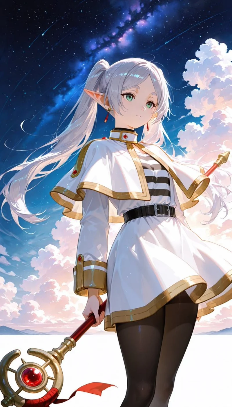 Ảnh anime Frieren hợp người thích nhân vật nữ nhẹ nhàng