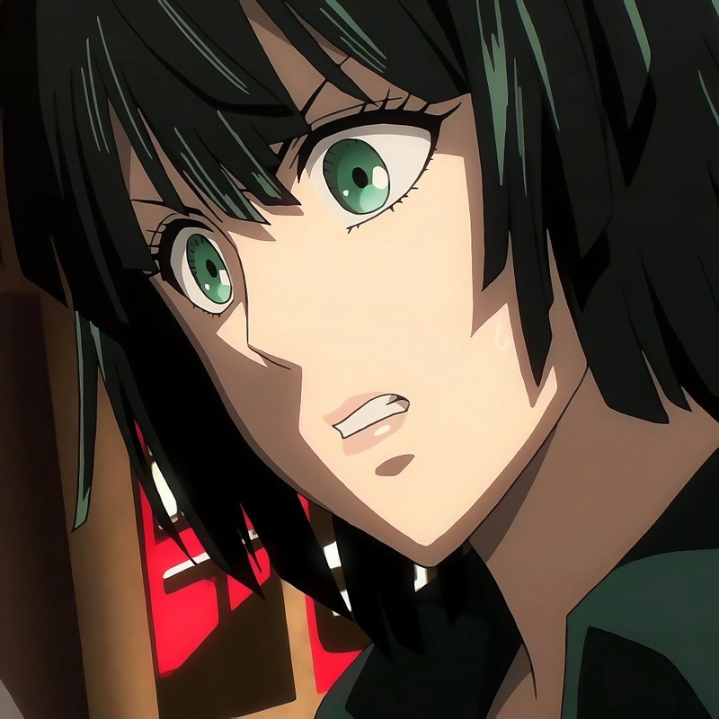 Ảnh anime Fubuki với nét mặt lạnh lùng