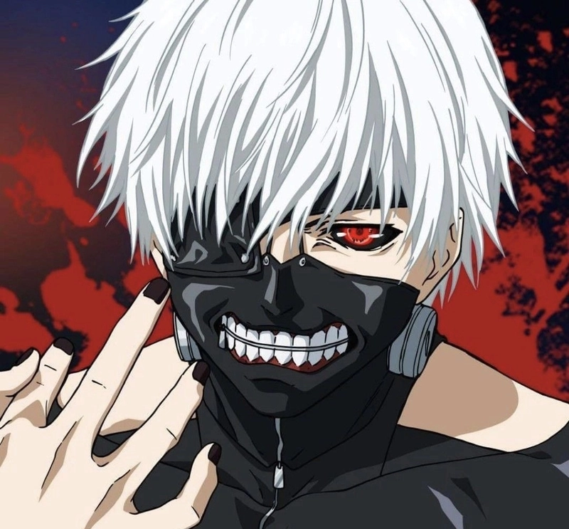 Ảnh anime Kaneki biểu cảm đơn giản tự nhiên