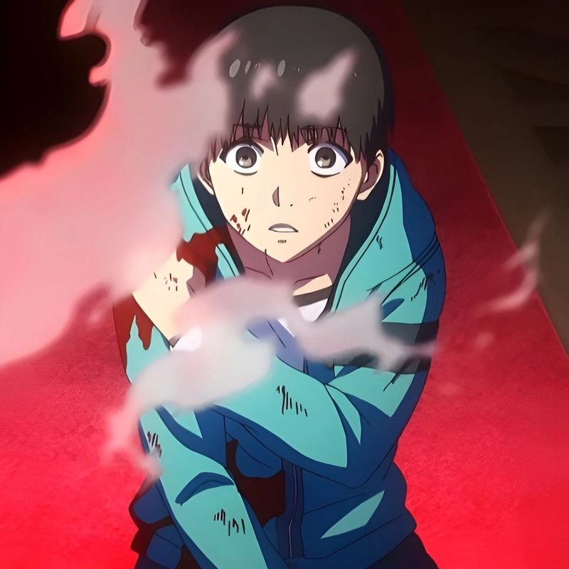 Ảnh anime Kaneki biểu cảm nhẹ nhàng đẹp