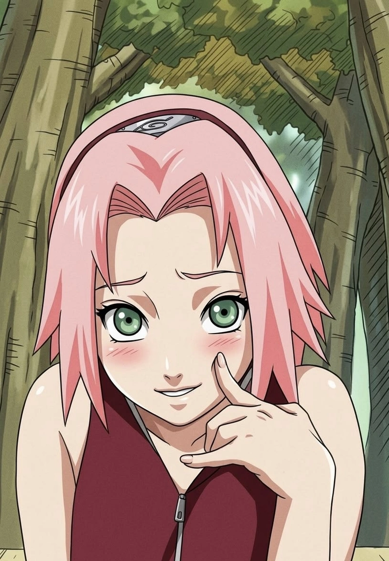 Ảnh anime Sakura đáng yêu với nét trong sáng