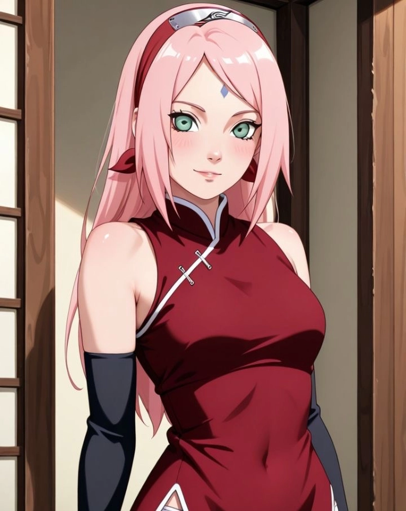 Ảnh anime Sakura phong cách trong sáng tự nhiên