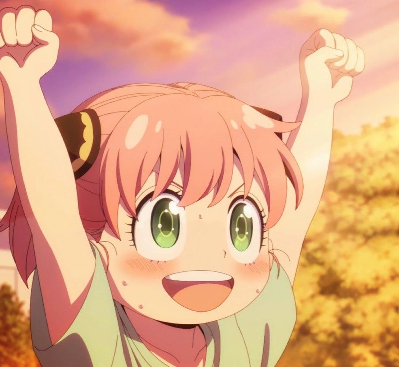 Ảnh chân dung anime Anya nét mặt dễ thương