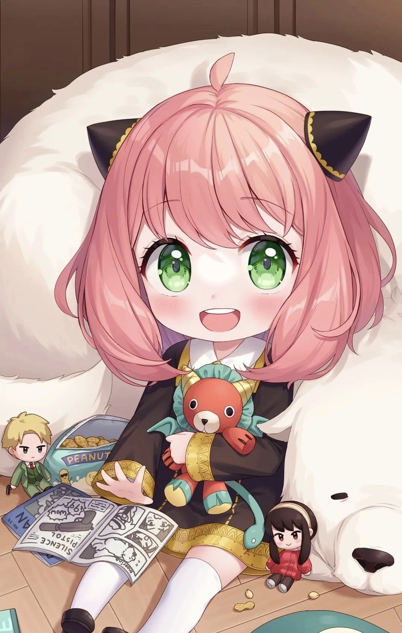 Ảnh chibi dễ thương của nhân vật Anya