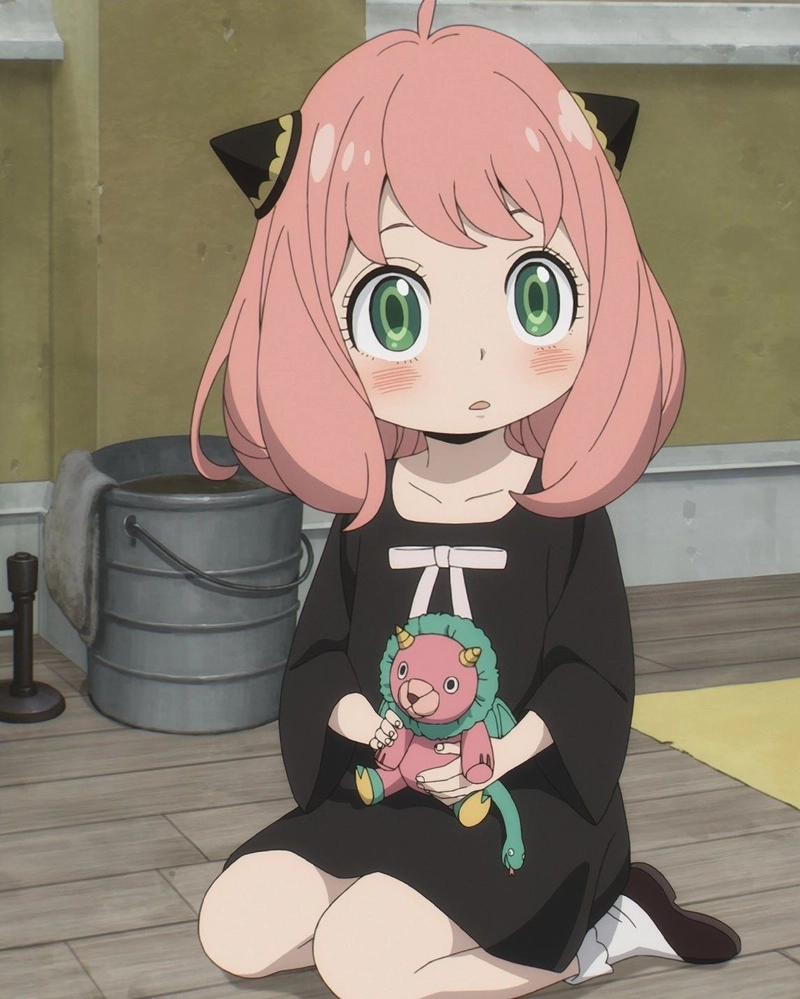 Ảnh gương mặt anime Anya ngây thơ dễ thương
