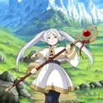 Ánh mắt lạnh giúp tạo hình Frieren anime thêm nổi bật